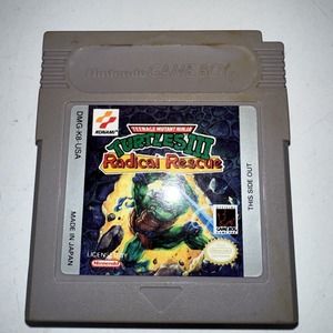 Teenage Mutant Ninja Turtles III 3 Radical Rescue Nintendo Game Boy Authentic